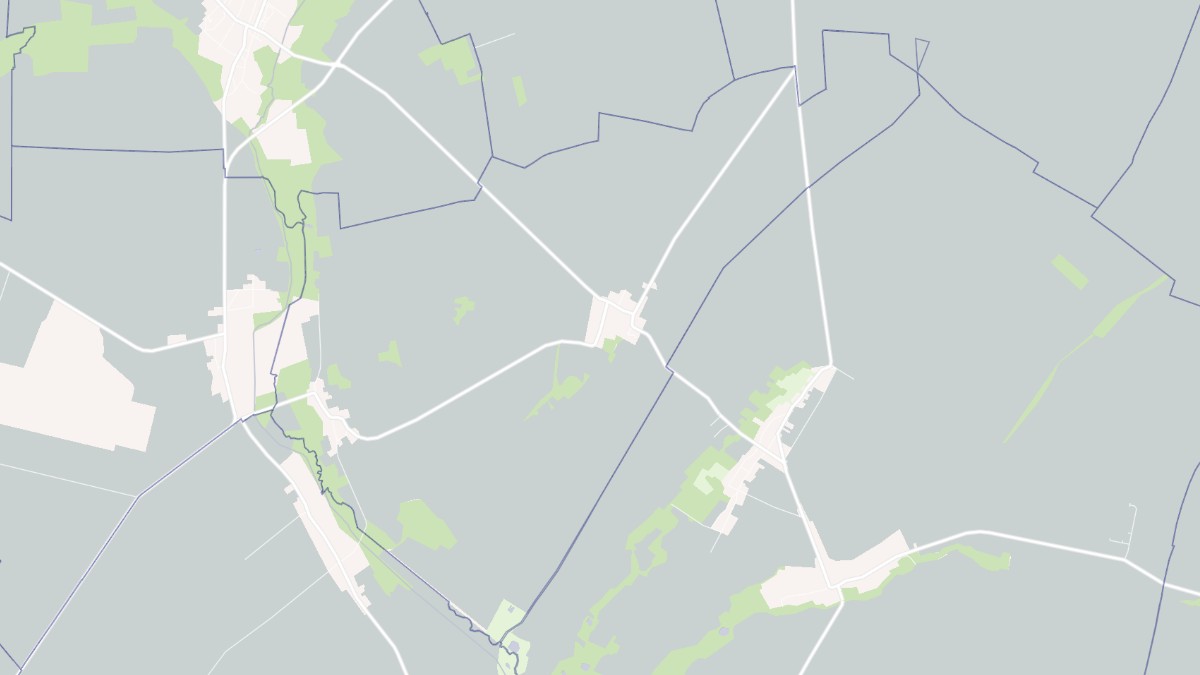 Aperçu cartographique de Angluzelles-et-Courcelles, centré sur la commune