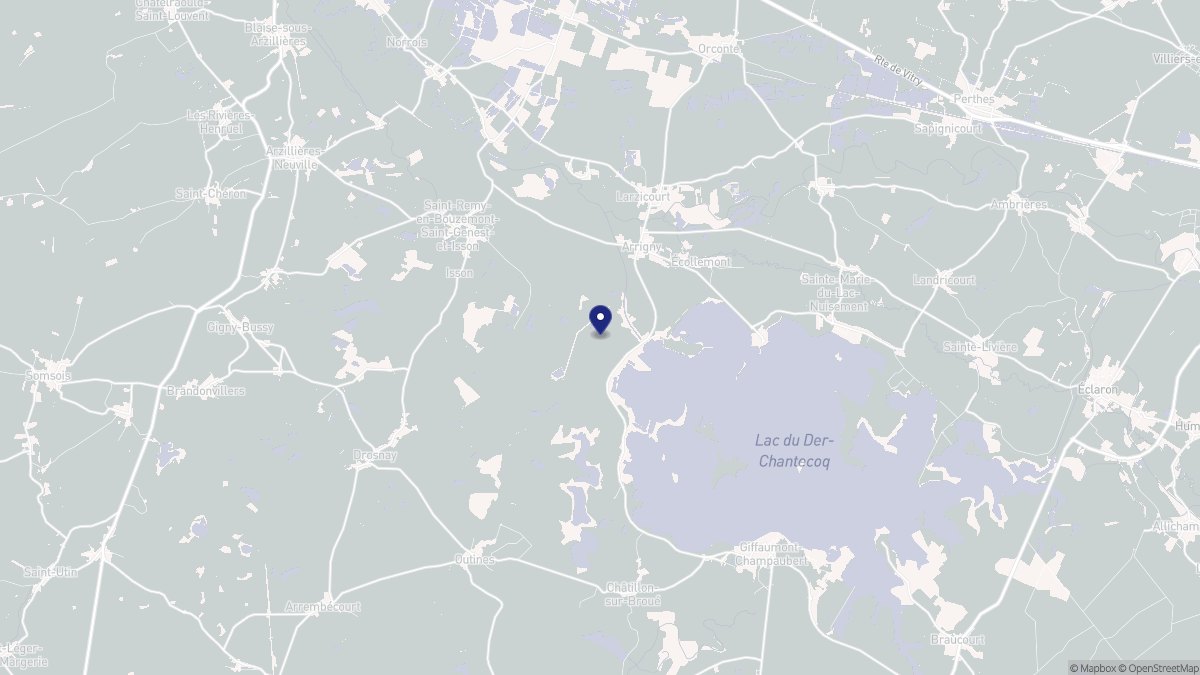 Aperçu cartographique de Arrigny, centré sur la commune
