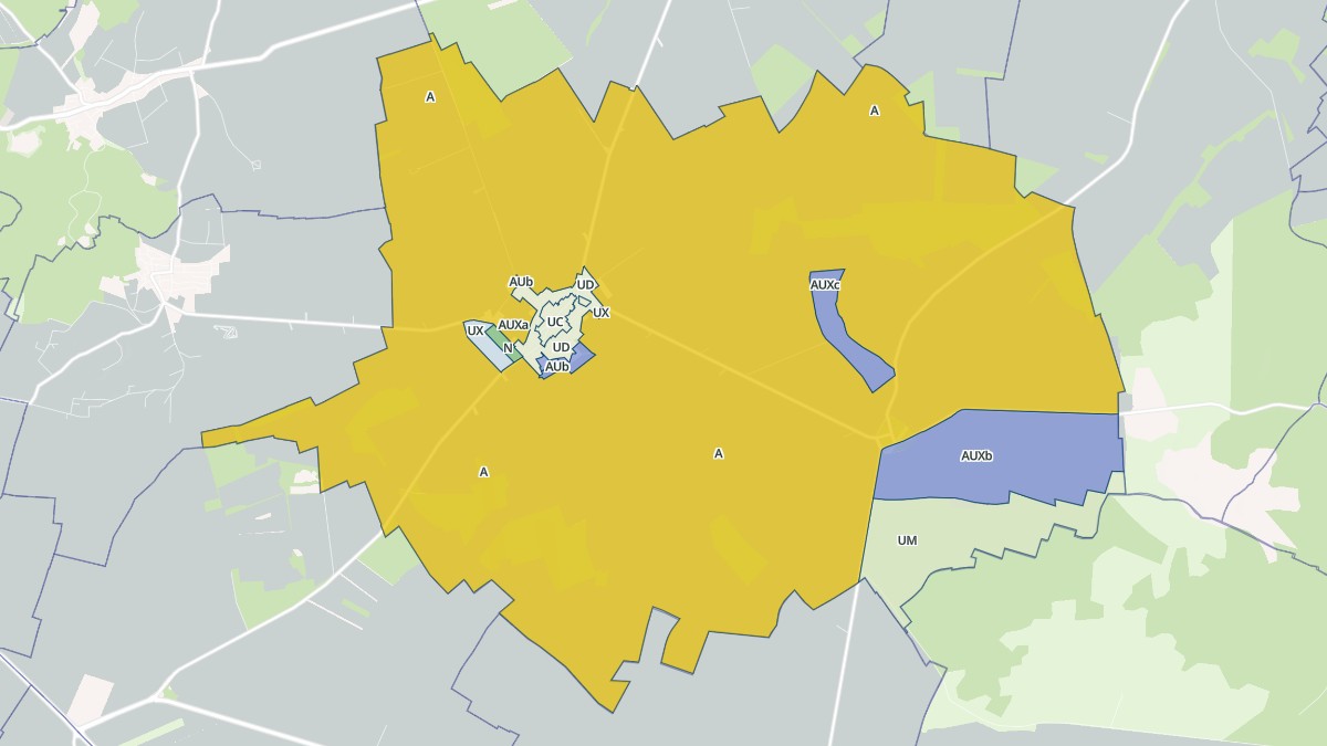 Aperçu cartographique de Beine-Nauroy, centré sur la commune