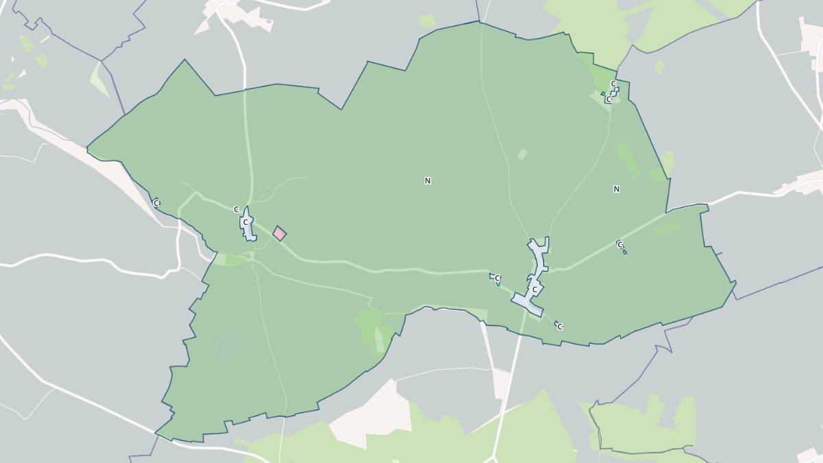 Aperçu cartographique de Bouchy-Saint-Genest, centré sur la commune