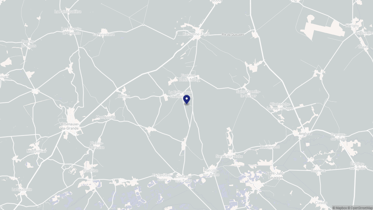 Aperçu cartographique de La Celle-sous-Chantemerle, centré sur la commune