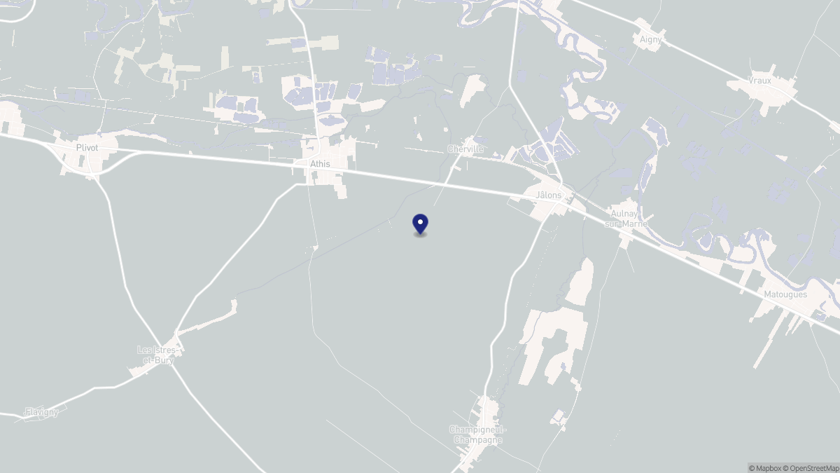 Aperçu cartographique de Cherville, centré sur la commune