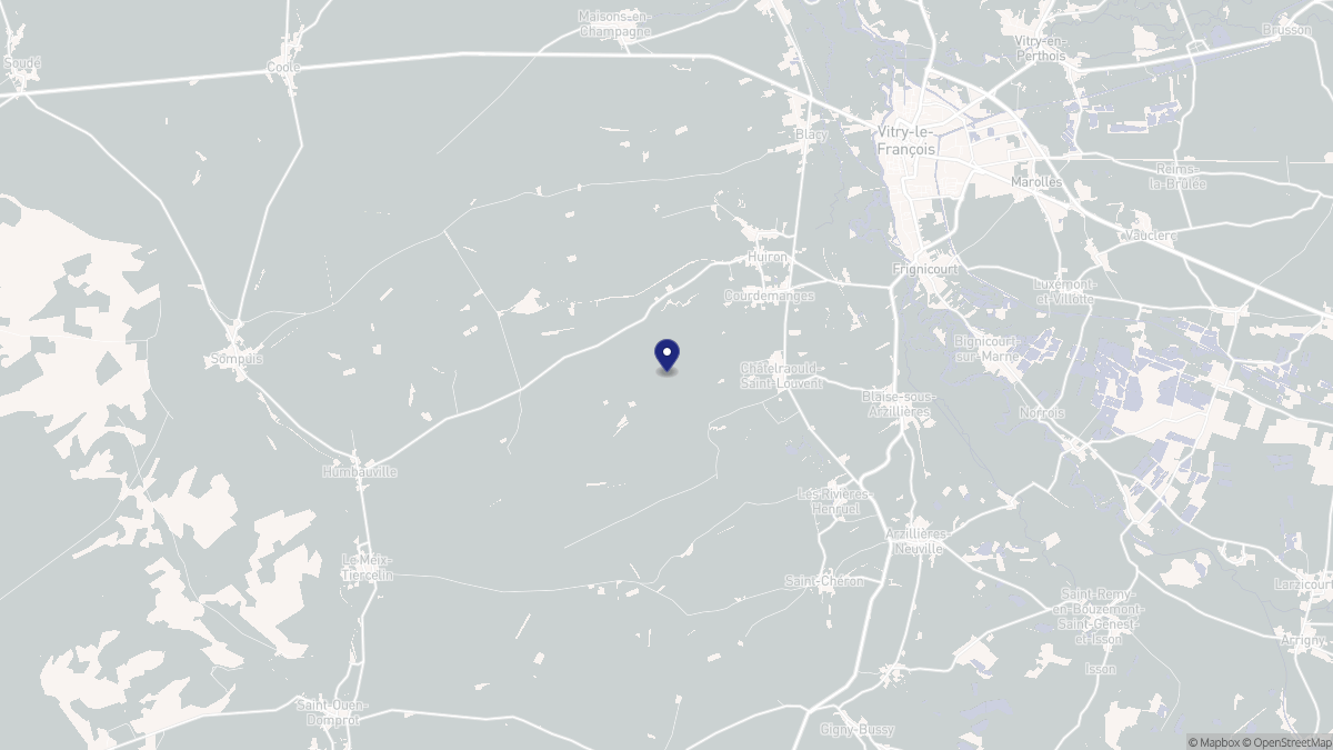 Aperçu cartographique de Courdemanges, centré sur la commune