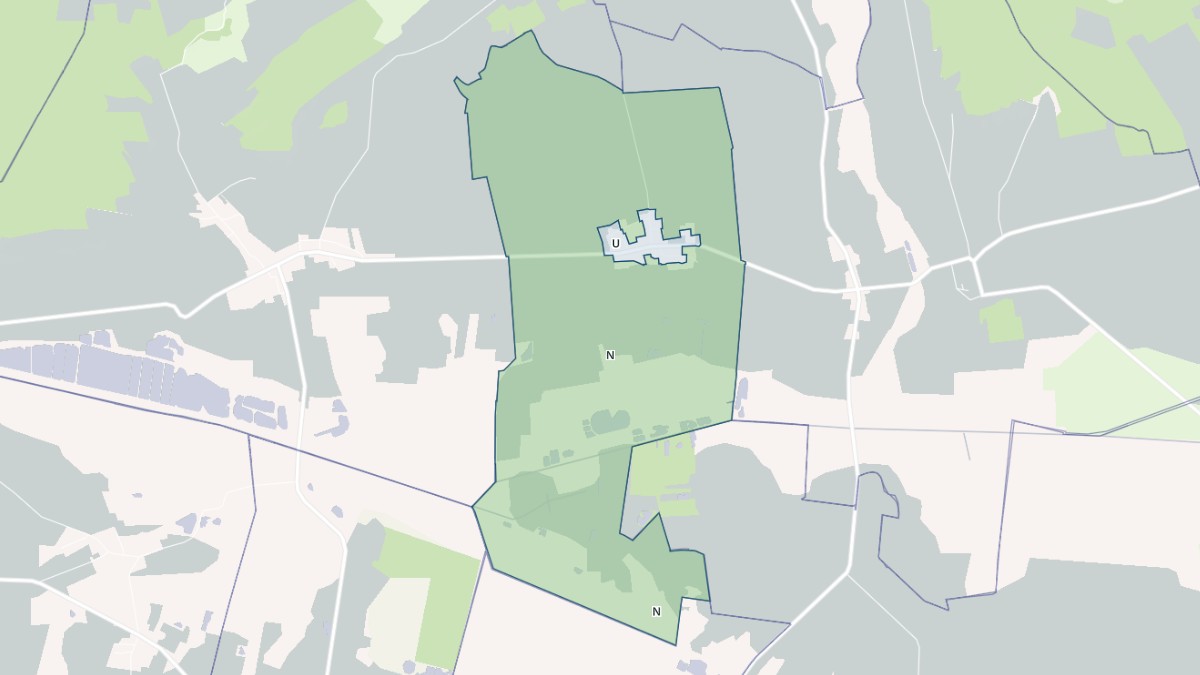 Aperçu cartographique de Courjeonnet, centré sur la commune