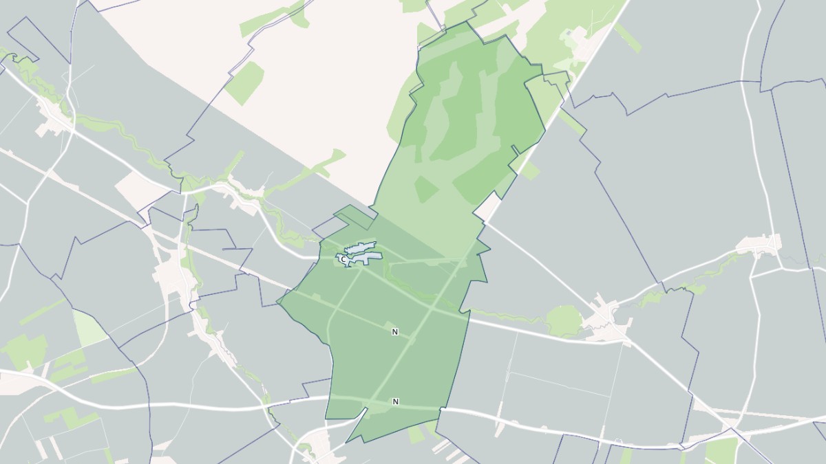 Aperçu cartographique de Cuperly, centré sur la commune