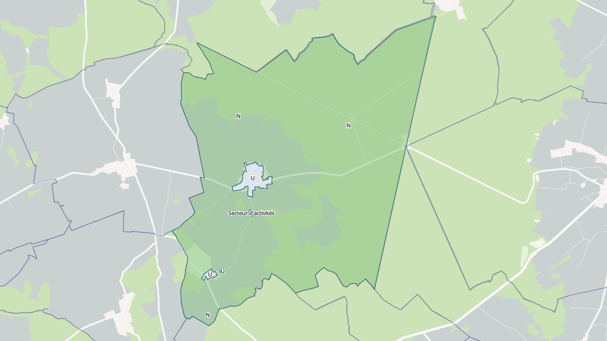 Aperçu cartographique de La Forestière, centré sur la commune