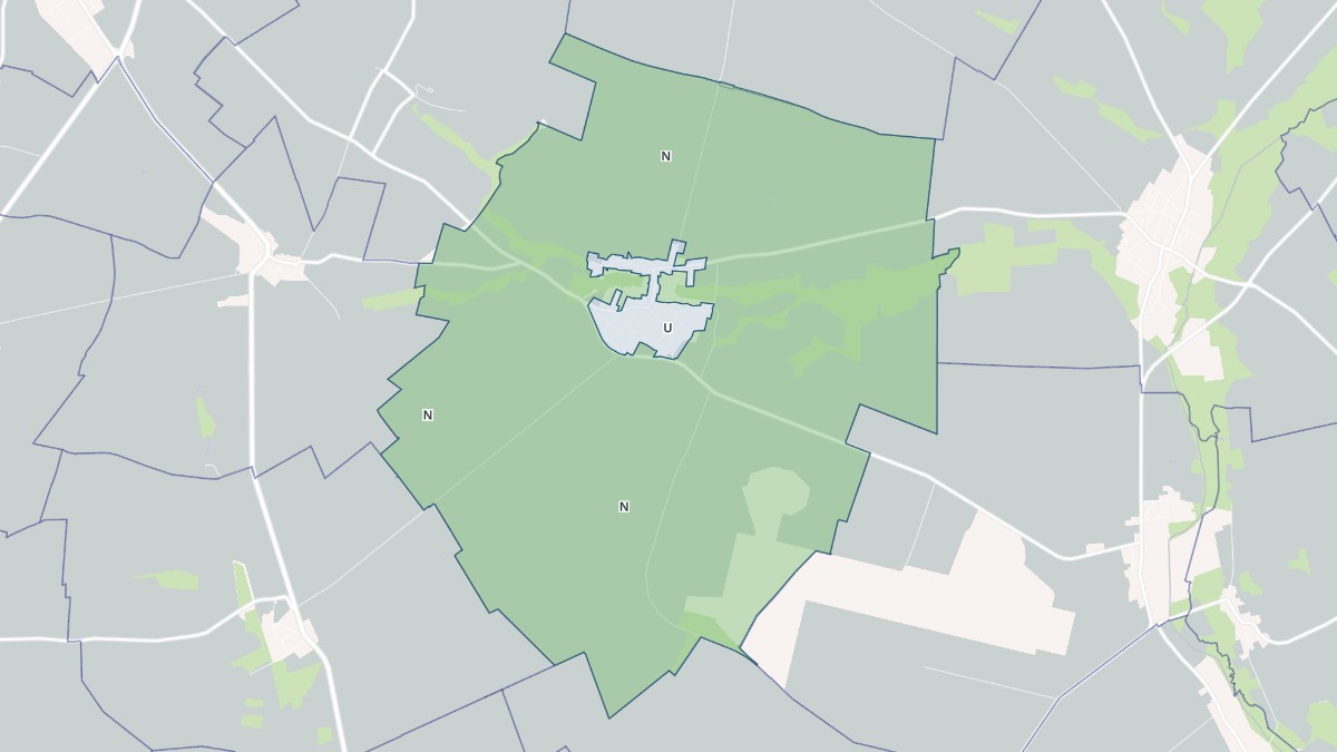 Aperçu cartographique de Gaye, centré sur la commune