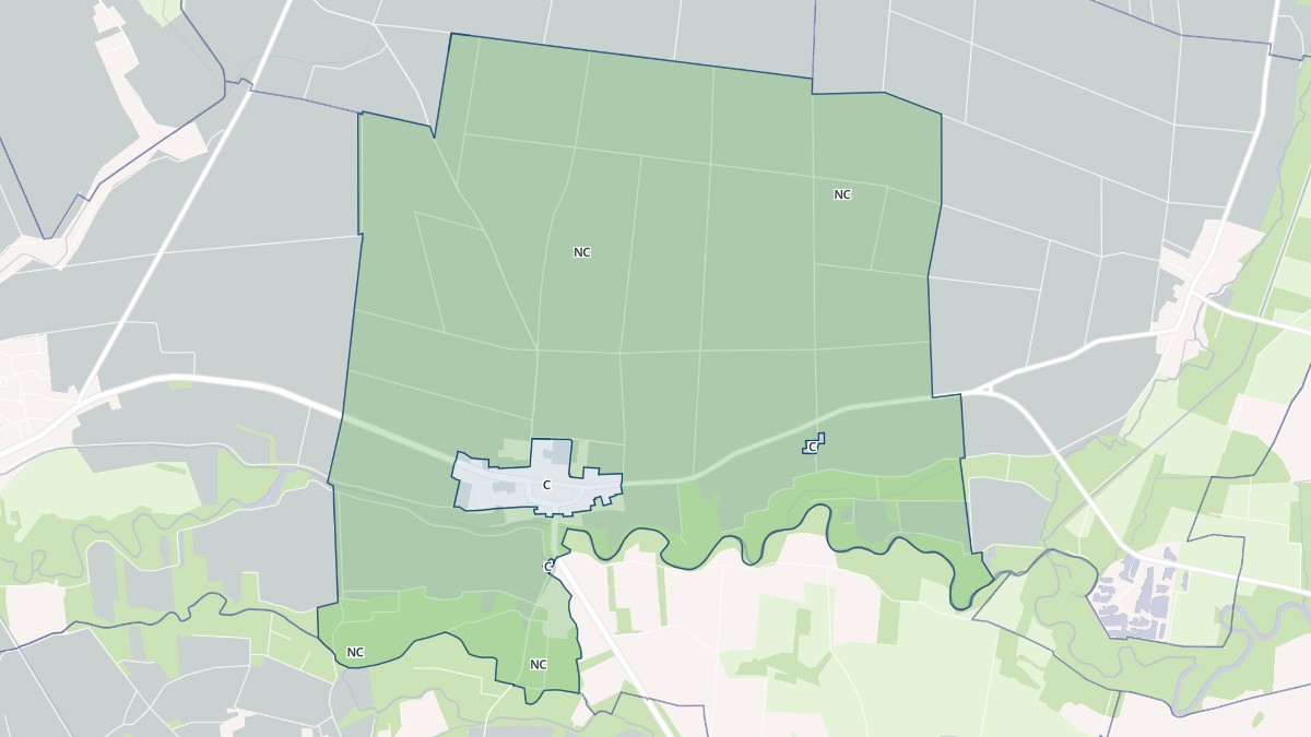Aperçu cartographique de Granges-sur-Aube, centré sur la commune