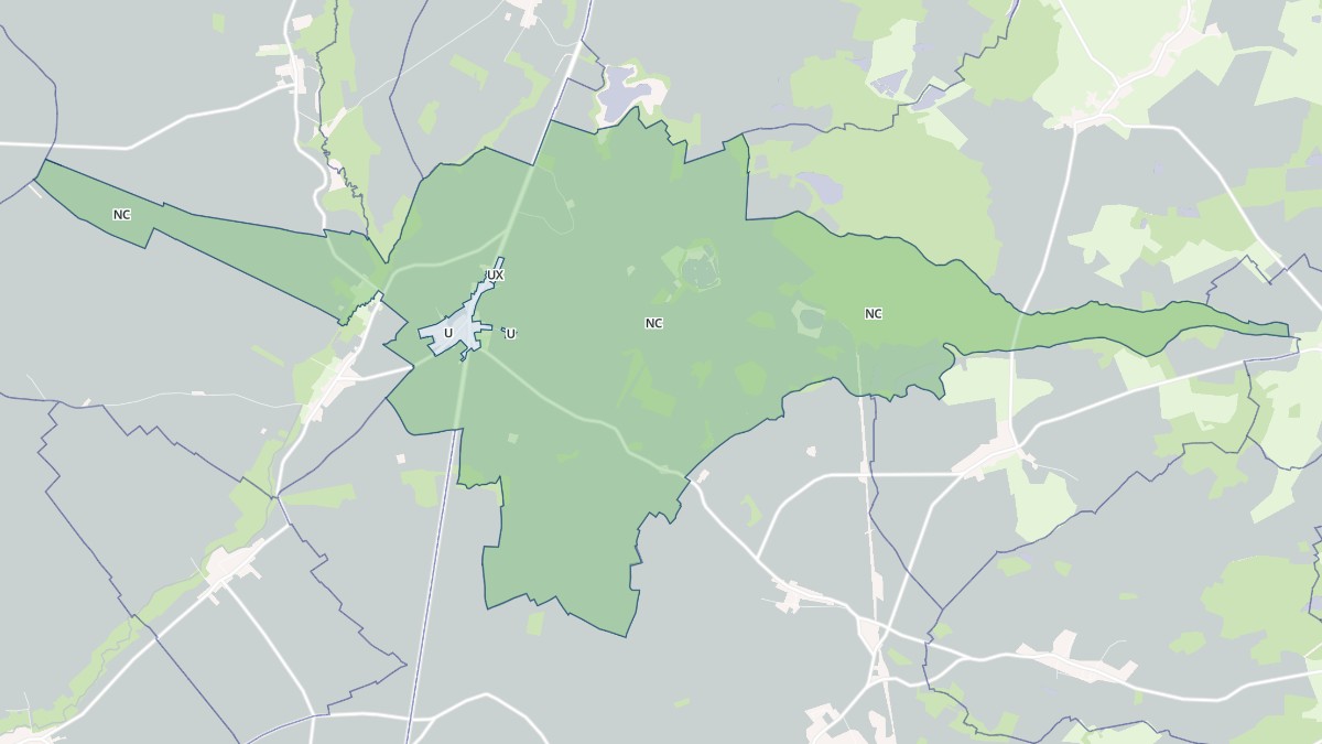 Aperçu cartographique de Margerie-Hancourt, centré sur la commune