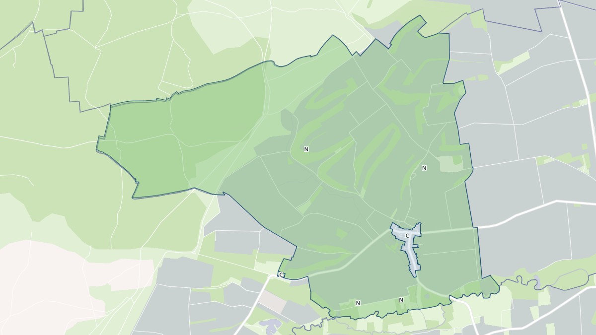 Aperçu cartographique de Massiges, centré sur la commune