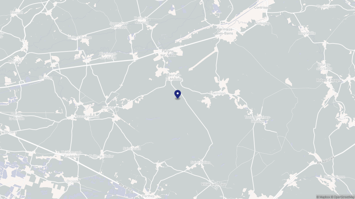 Aperçu cartographique de Maurupt-le-Montois, centré sur la commune