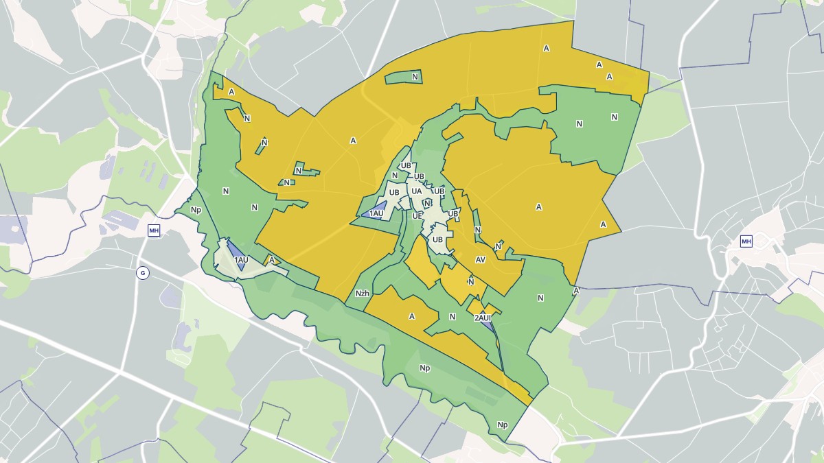 Aperçu cartographique de Montigny-sur-Vesle, centré sur la commune