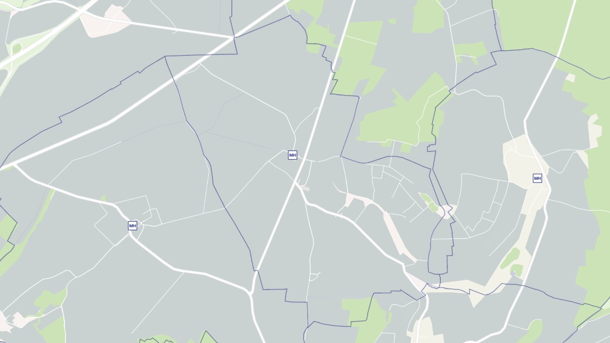 Aperçu cartographique de Olizy, centré sur la commune