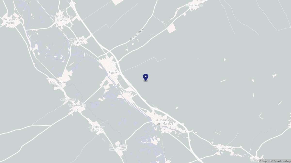 Aperçu cartographique de Omey, centré sur la commune
