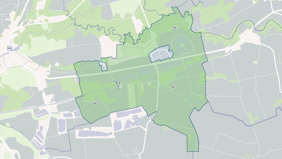 Aperçu cartographique de Plichancourt, centré sur la commune