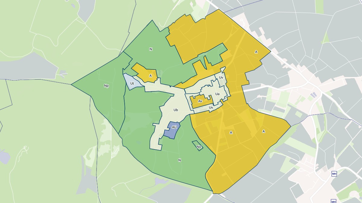Aperçu cartographique de Pouillon, centré sur la commune