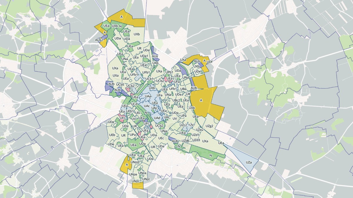 Aperçu cartographique de Reims, centré sur la commune