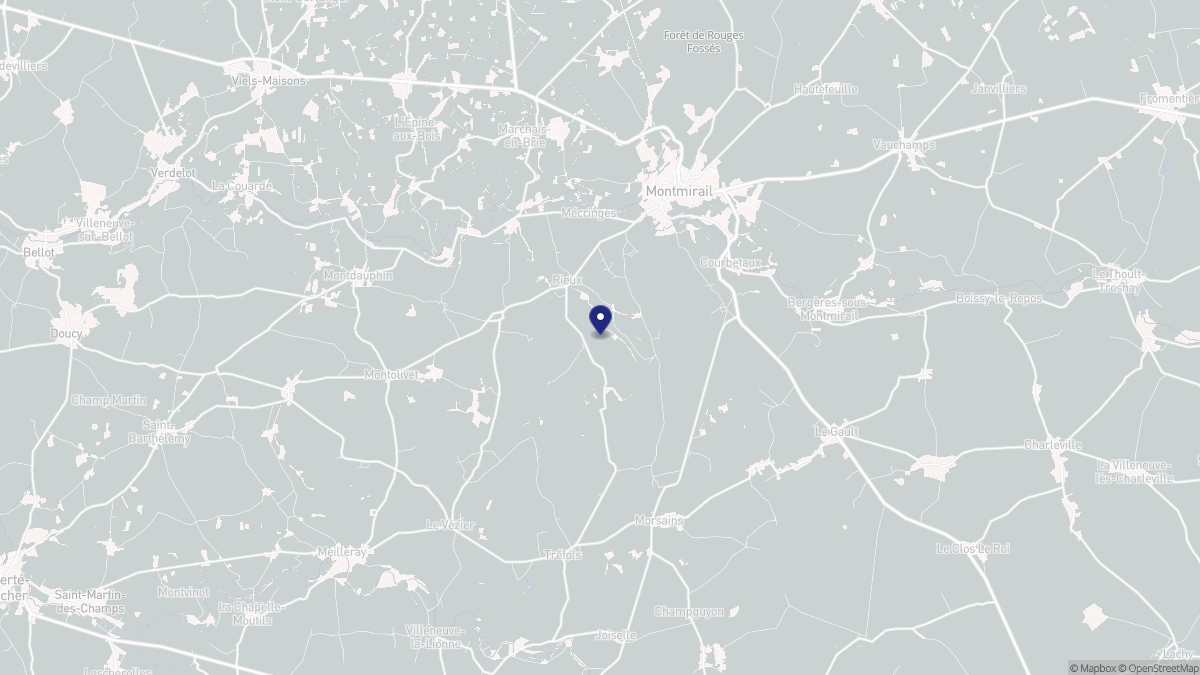Aperçu cartographique de Rieux, centré sur la commune