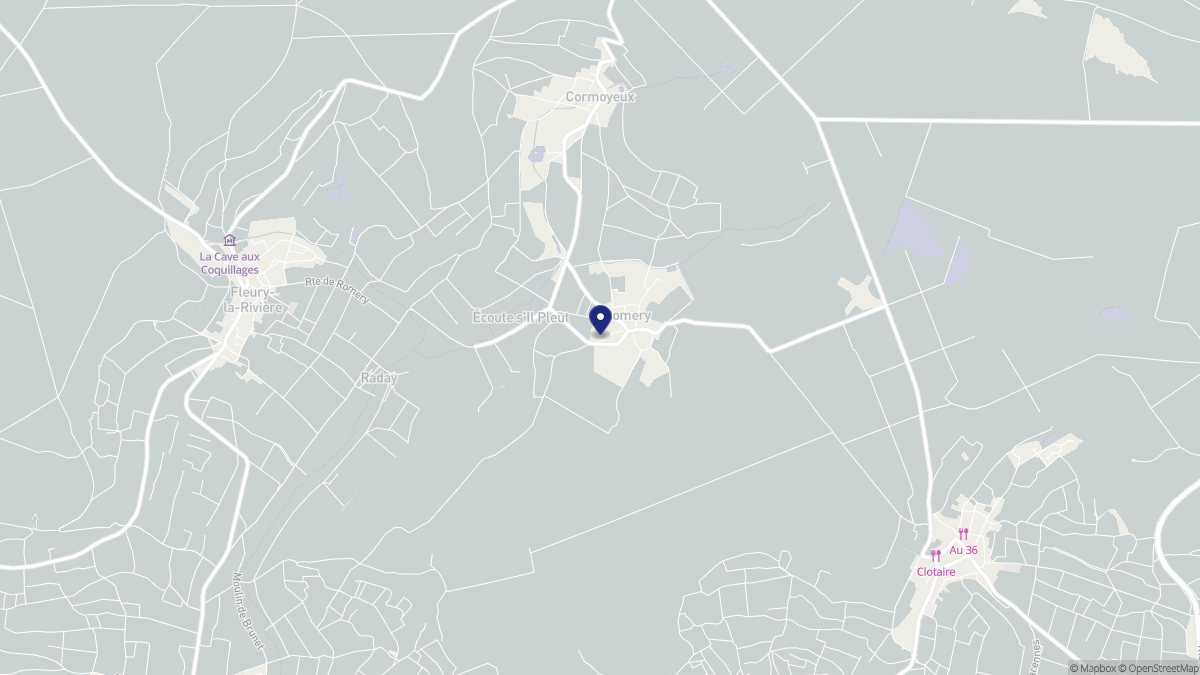 Aperçu cartographique de Romery, centré sur la commune