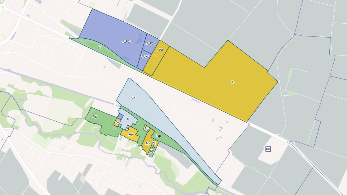 Aperçu cartographique de Saint-Léonard, centré sur la commune