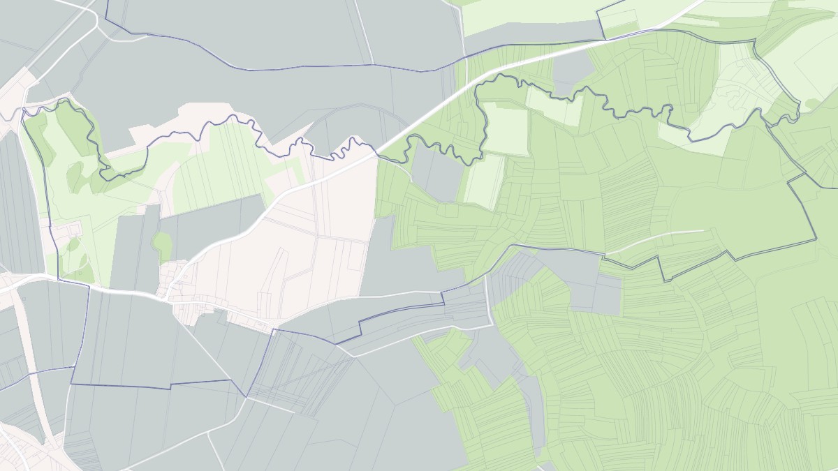 Aperçu cartographique de Saint-Lumier-la-Populeuse, centré sur la commune