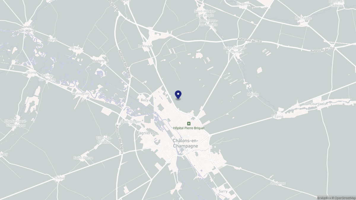 Aperçu cartographique de Saint-Martin-sur-le-Pré, centré sur la commune