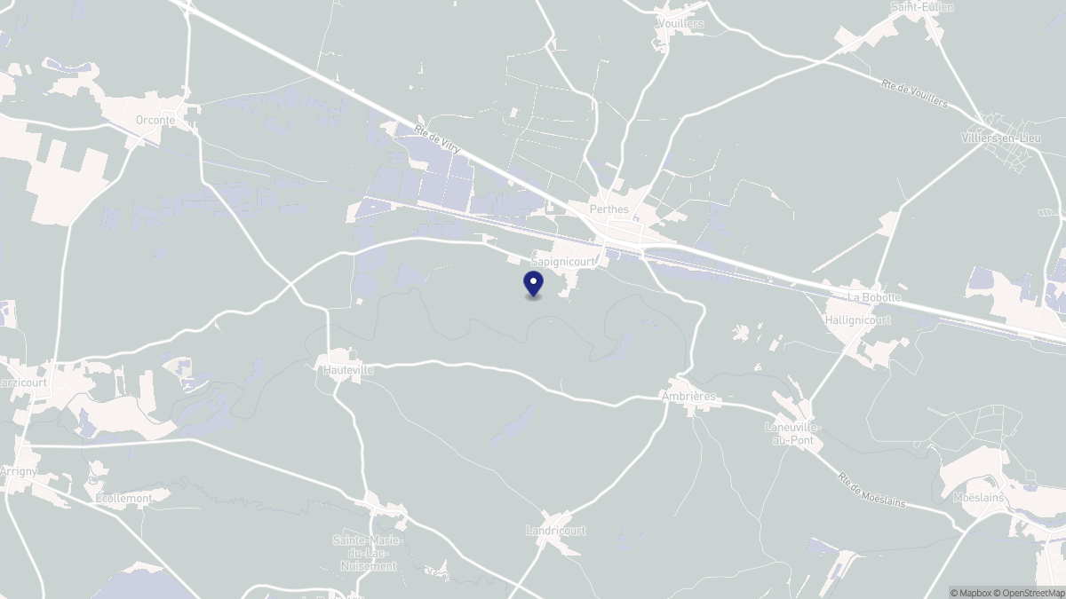Aperçu cartographique de Sapignicourt, centré sur la commune