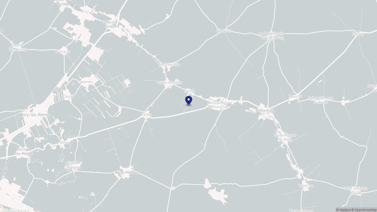 Aperçu cartographique de Selles, centré sur la commune