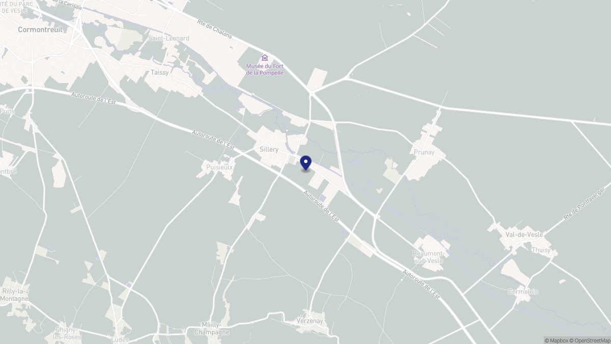 Aperçu cartographique de Sillery, centré sur la commune