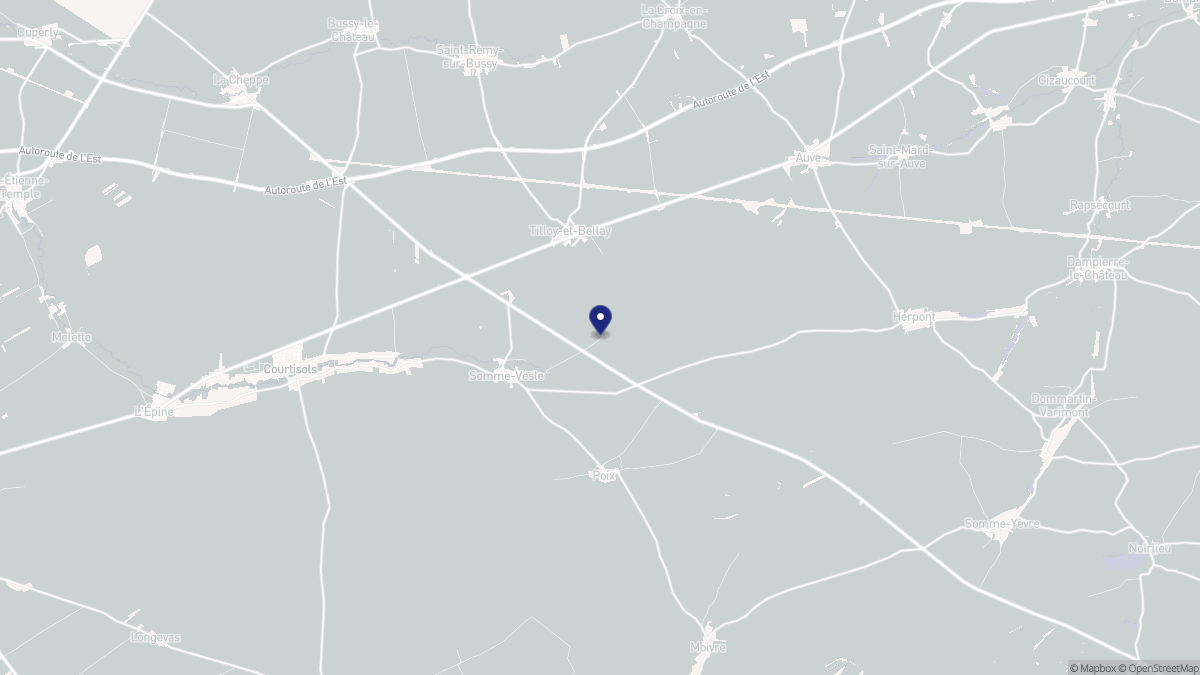 Aperçu cartographique de Somme-Vesle, centré sur la commune