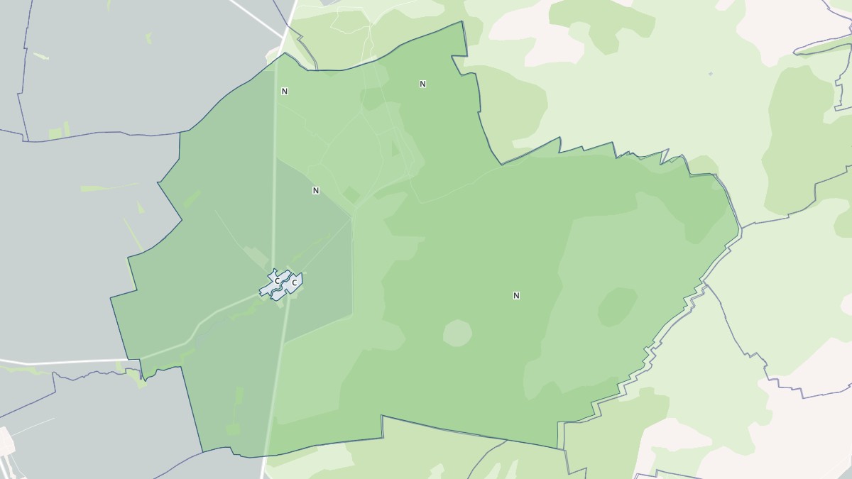 Aperçu cartographique de Souain-Perthes-lès-Hurlus, centré sur la commune