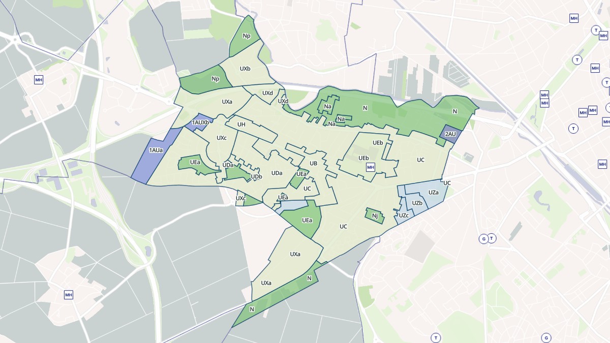 Aperçu cartographique de Tinqueux, centré sur la commune