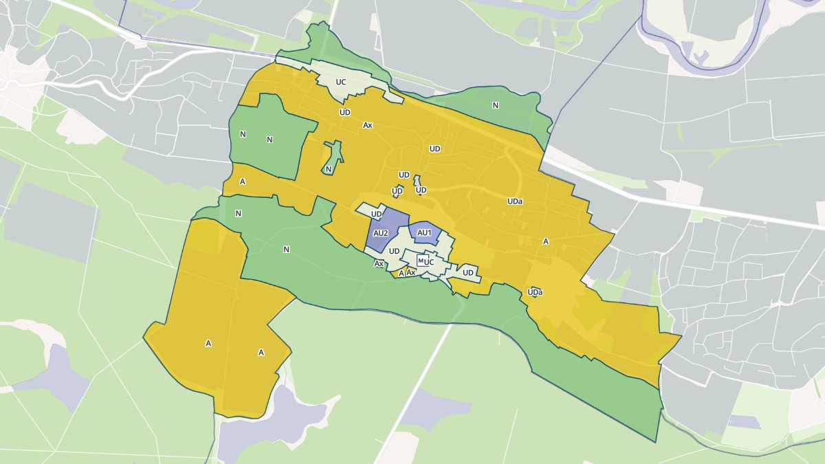 Aperçu cartographique de Vauciennes, centré sur la commune