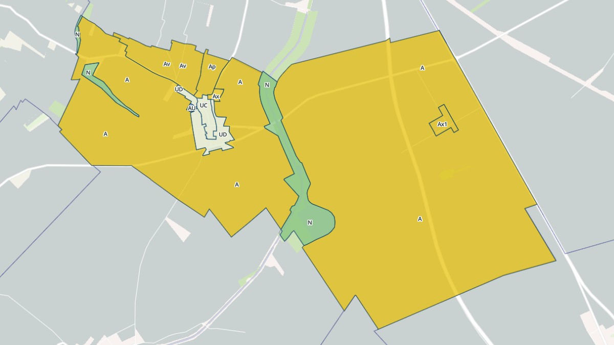 Aperçu cartographique de Vaudemange, centré sur la commune