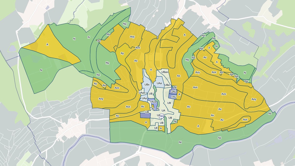 Aperçu cartographique de Verneuil, centré sur la commune