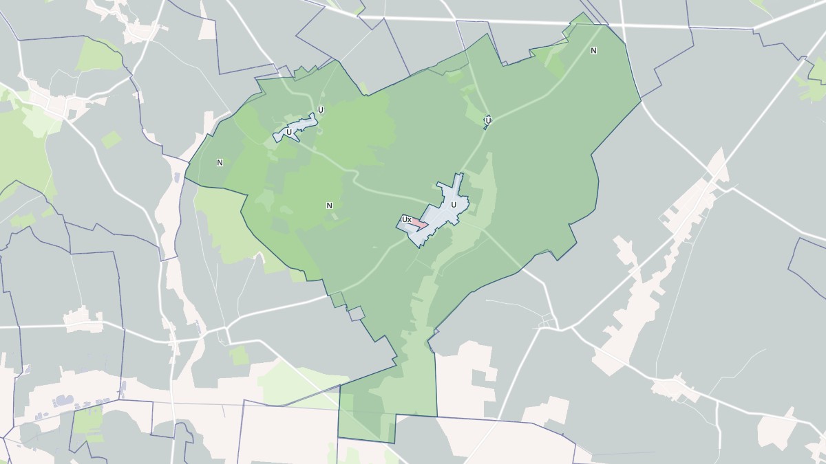 Aperçu cartographique de Vert-Toulon, centré sur la commune