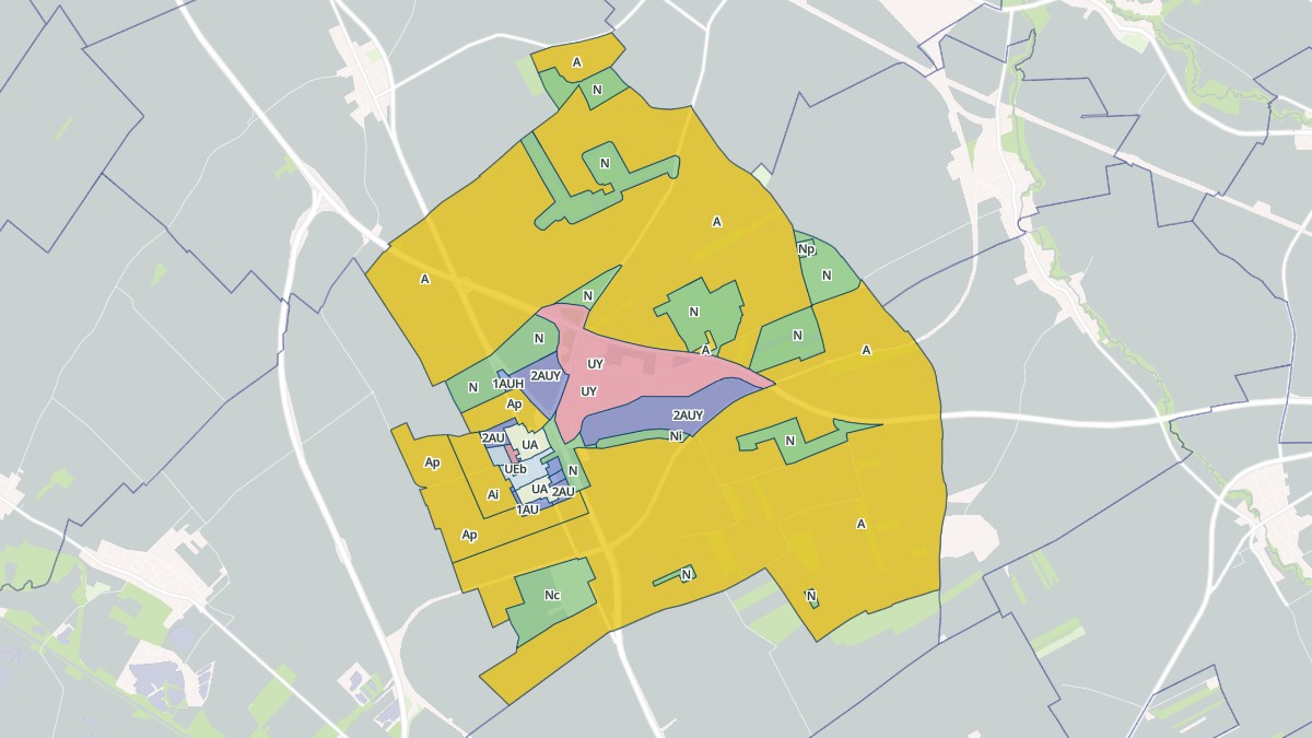 Aperçu cartographique de La Veuve, centré sur la commune