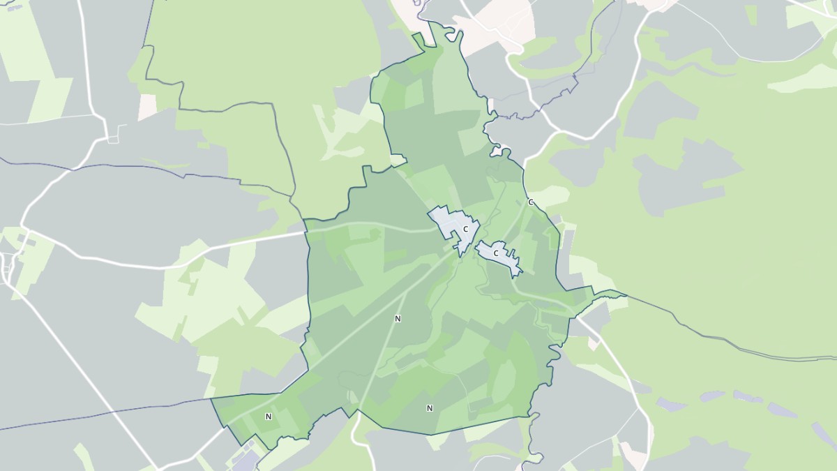 Aperçu cartographique de Vienne-la-Ville, centré sur la commune