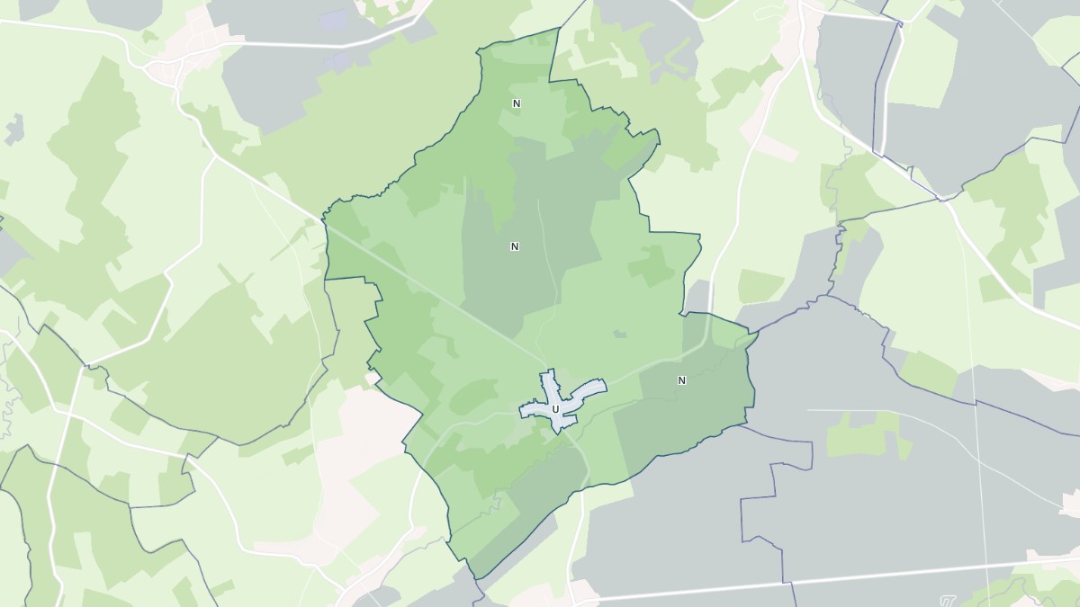 Aperçu cartographique de Vroil, centré sur la commune