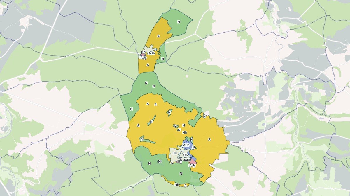 Aperçu cartographique de Biesles, centré sur la commune