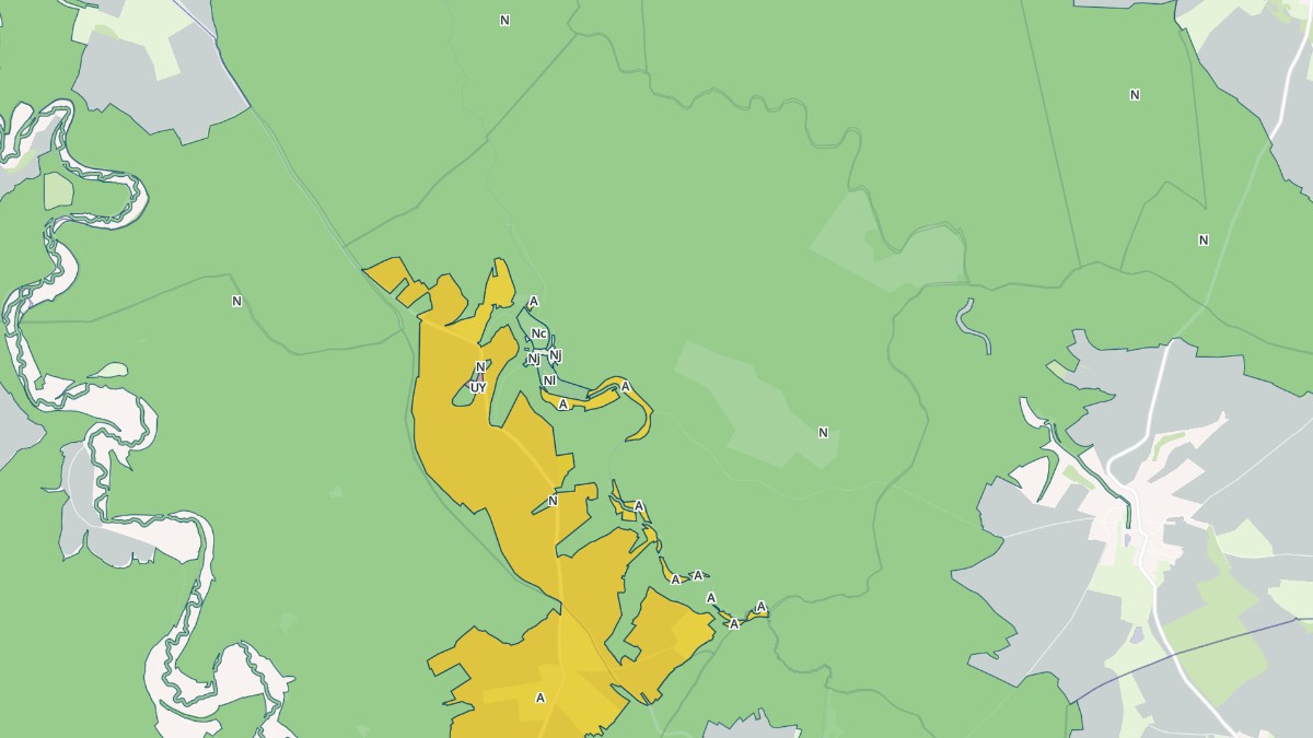 Aperçu cartographique de Ecot-la-Combe, centré sur la commune