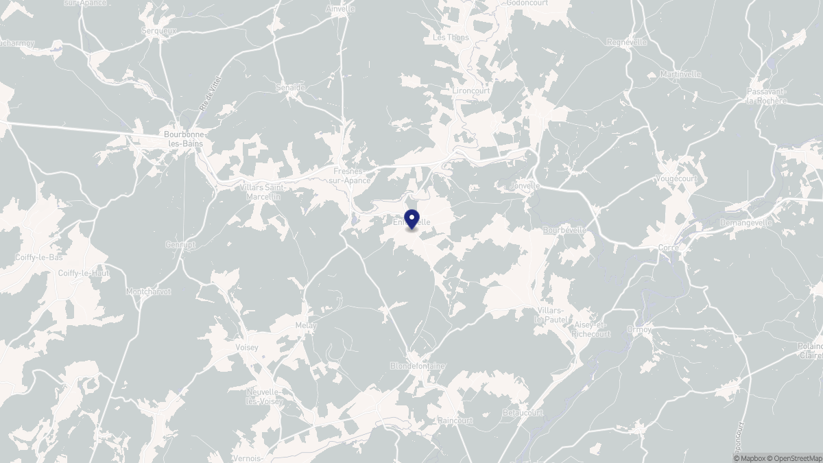 Aperçu cartographique de Enfonvelle, centré sur la commune