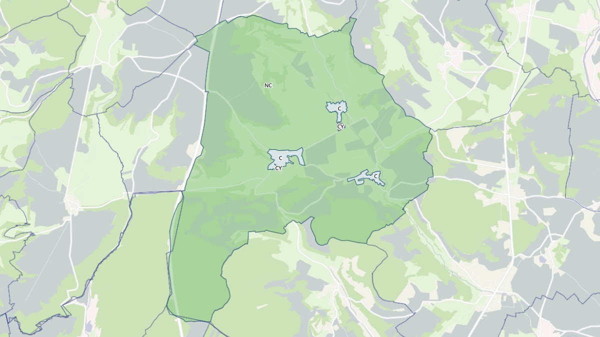 Aperçu cartographique de Le Val-d'Esnoms, centré sur la commune