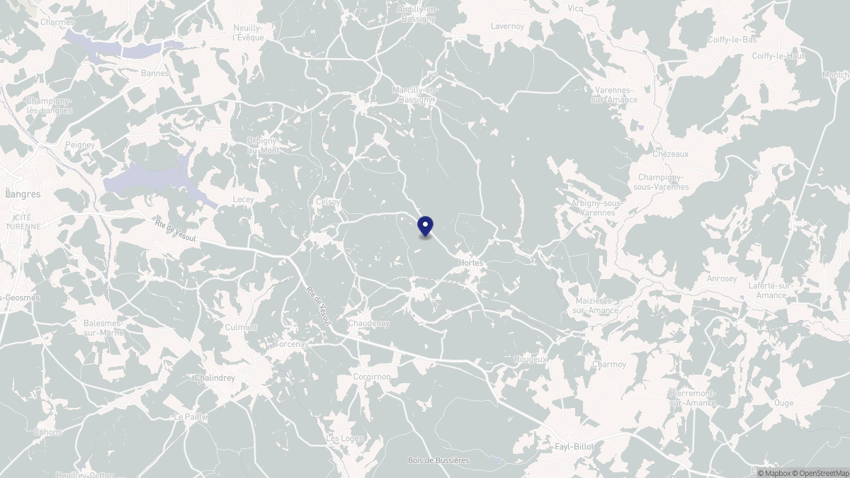 Aperçu cartographique de Haute-Amance, centré sur la commune