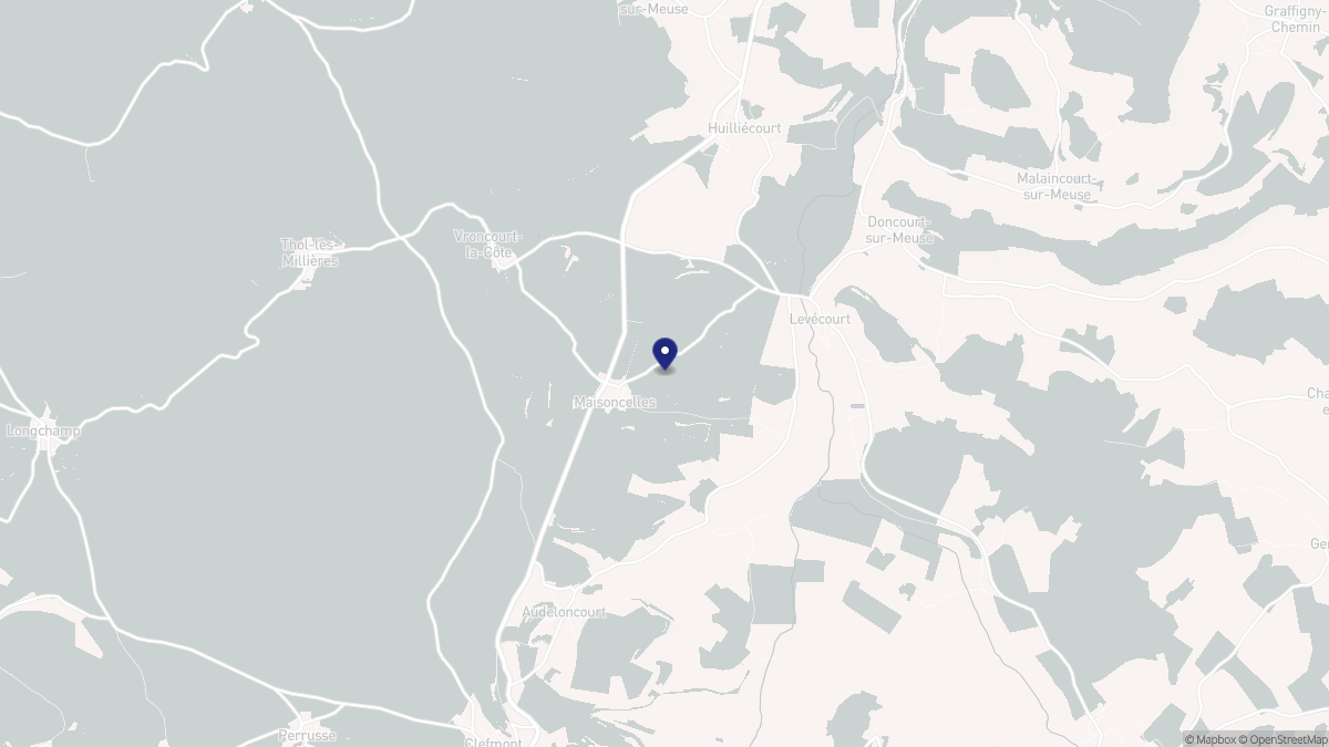 Aperçu cartographique de Maisoncelles, centré sur la commune
