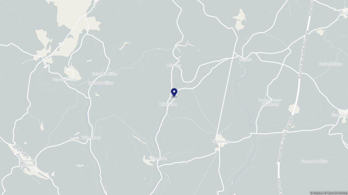 Aperçu cartographique de Mouilleron, centré sur la commune