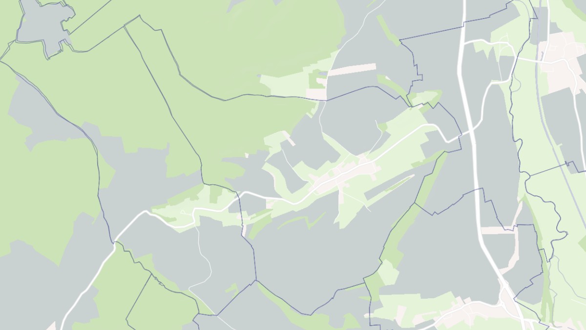 Aperçu cartographique de Oudincourt, centré sur la commune