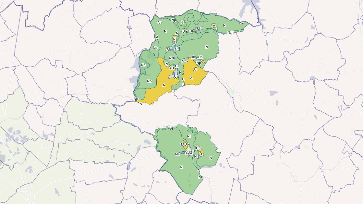 Aperçu cartographique de Rives Dervoises, centré sur la commune