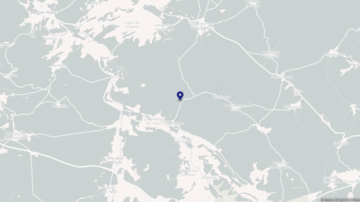 Aperçu cartographique de Rennepont, centré sur la commune