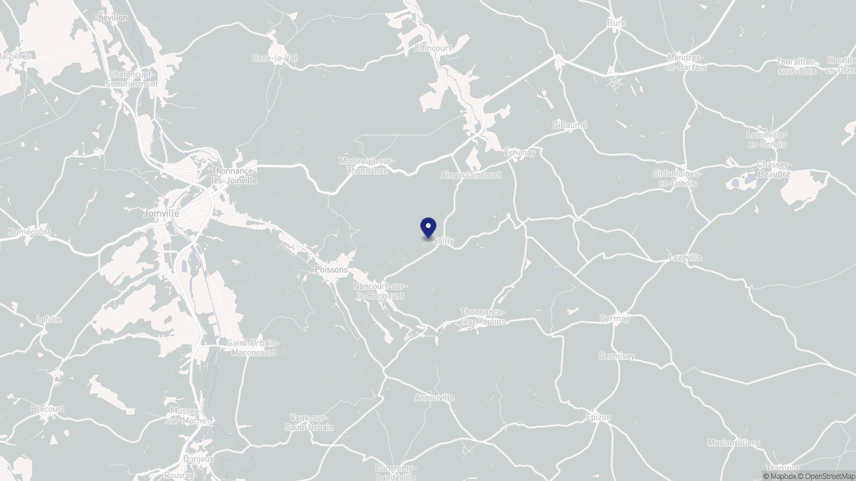 Aperçu cartographique de Sailly, centré sur la commune